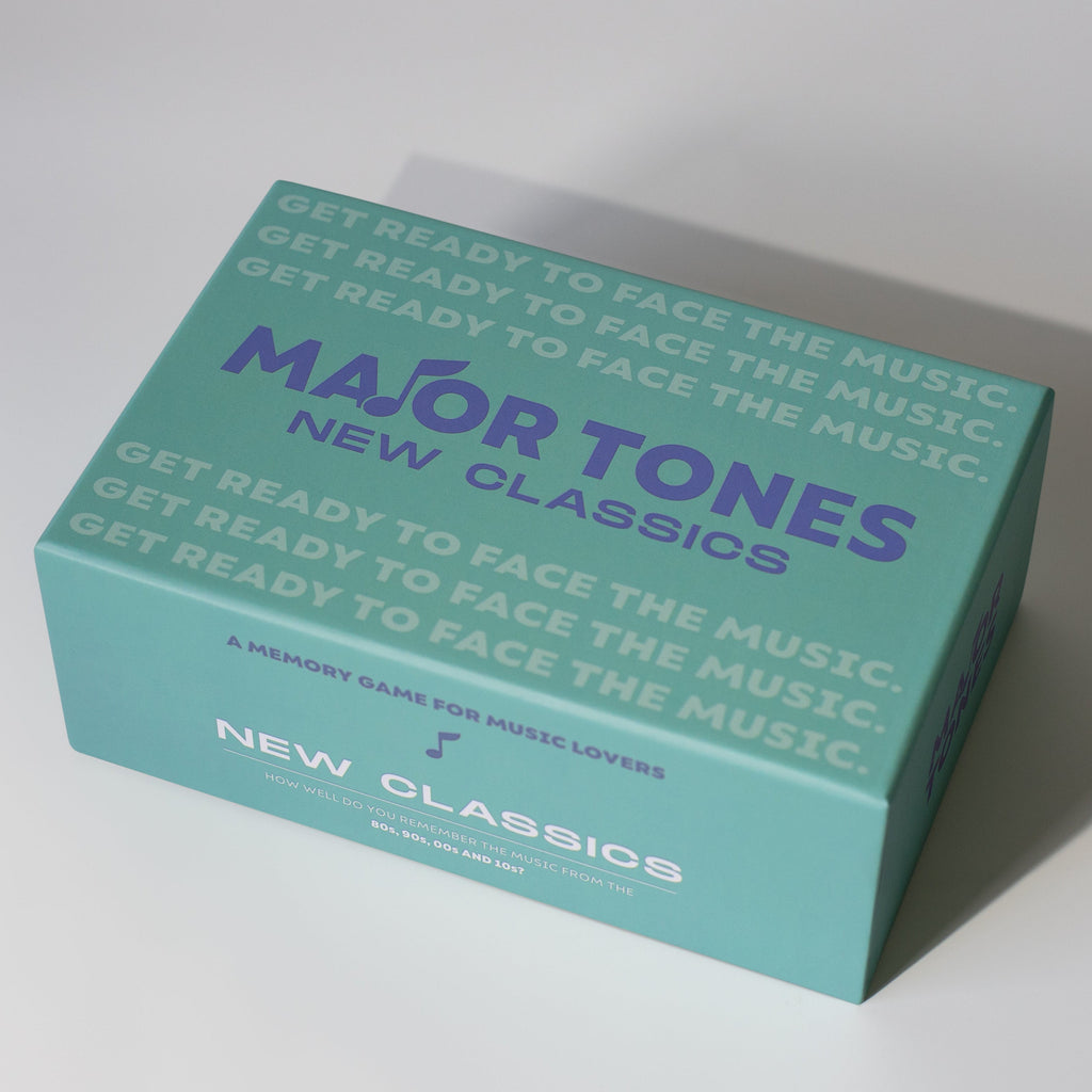 Green Major Tones new classics box packaging, top view