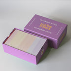 Purple Major Tones classic hits box with lid off to show cards inside