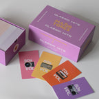 Major Tones classic hits box with lid off with card examples on table